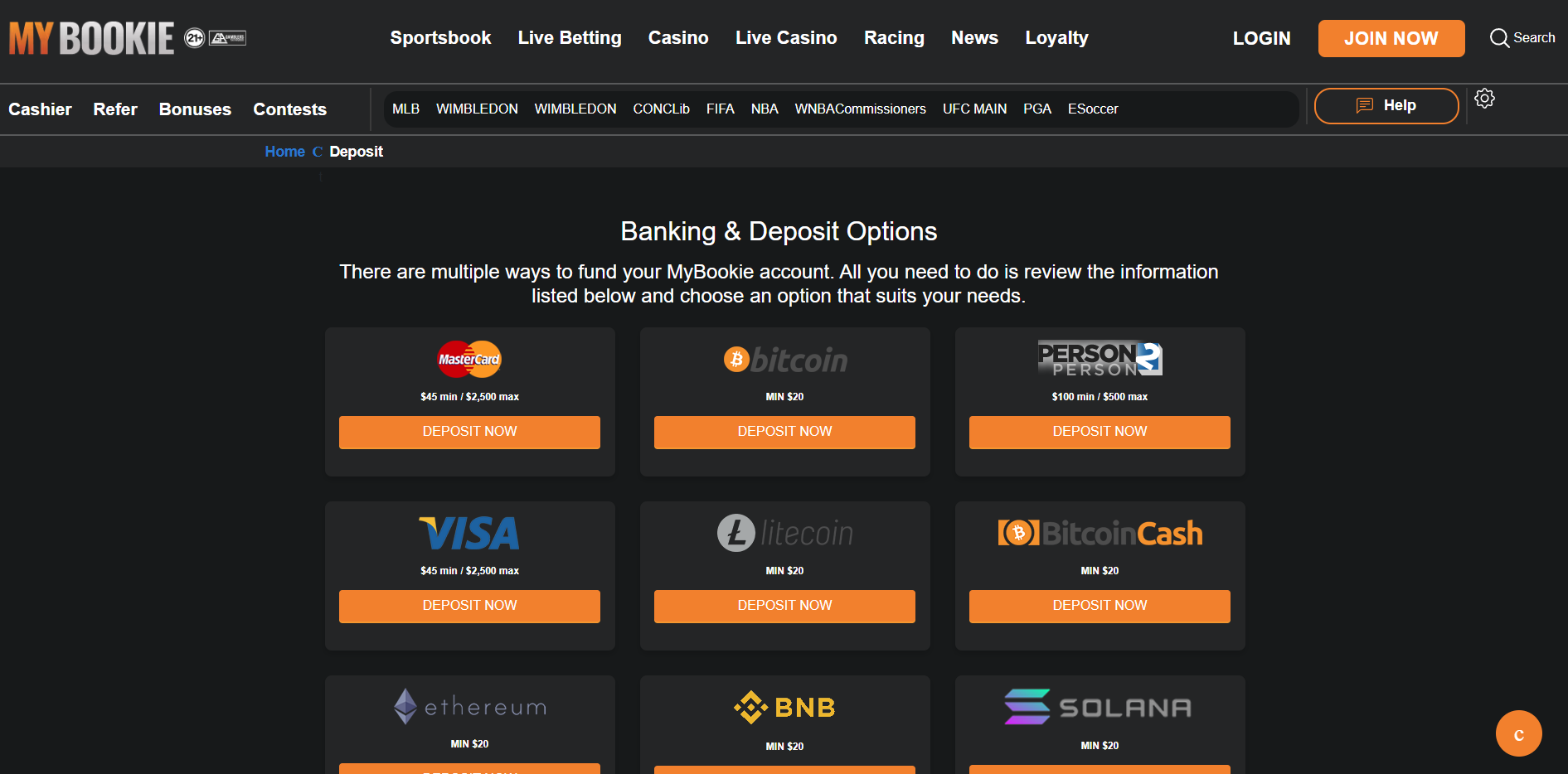 Banking at MyBookie: Deposits and Withdrawals